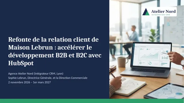 Couverture de la proposition Atelier Nord pour Maison Lebrun avec logo